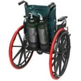 thumbnail image 2 of Sac pour Cylindre d'Oxygène de Fauteuil Roulant - Porte-Réservoir de O2 Sac à Dos Support pour Bouteilles de Cylindres « D » et « E » Sac à Double Compartiment Double et Portable, 2 of 10
