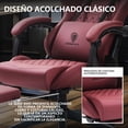 thumbnail image 4 of Silla Gamer Pro Dowinx | Ergonómica, Reclinable 180°, Masaje Lumbar USB, Reposapiés Retráctil, Ajustable | Cuero Sintético Premium, 4 of 9