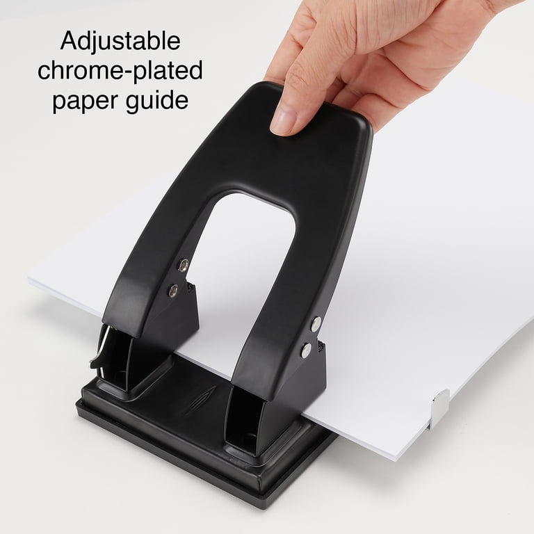 Staples 2-Hole Punch, 28 Sheet Capacity Black photo 3