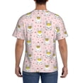 thumbnail image 3 of Bixox Men's Queen For Rabbit Printed Short Sleeve Skinny Athletic T-Shirt, 3 of 6
