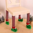 thumbnail image 4 of Christmas Chair Leg Covers, Christmas Decoration Table Chair Leg Covers Elf Stocking Slipper Table Chair Leg Covers4pcs-green, 4 of 5