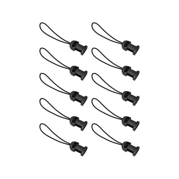 Squids Barcode Scanner Lanyard Loop Attachment Black 10/Pack (19165)