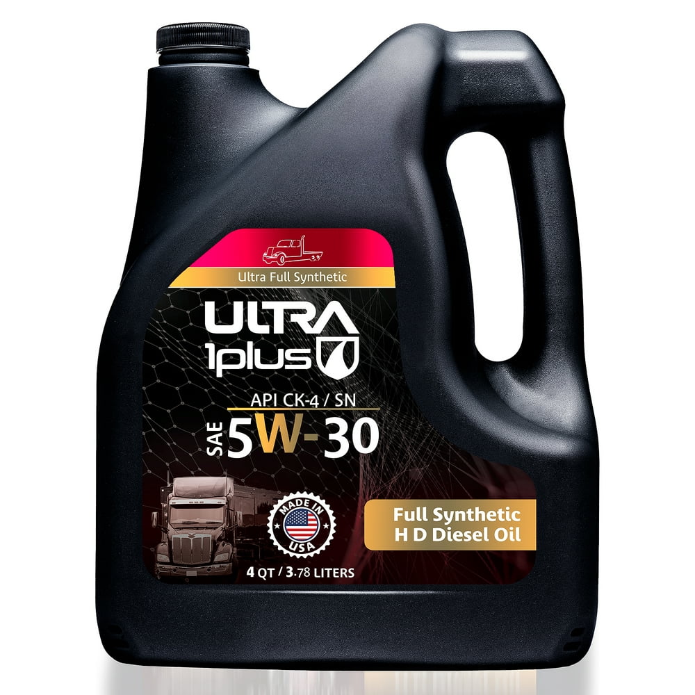 Ultra1Plus SAE 5W-30 Full Synthetic Heavy-Duty Motor Oil, API CK-4/SN .