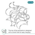 thumbnail image 3 of Uxcell Moon Shape Hollow Resin Pendants Frames for DIY Crafts Silver Tone 20 Pack, 3 of 5