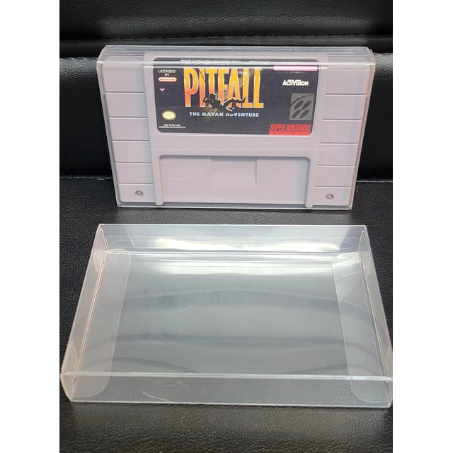 Authentic 1994 PITFALL "The Mayan Adventures " SNES - Super Nintendo Ent. System NTSC Cartridge + Protector