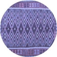 thumbnail image 1 of Ahgly Company Indoor Round Oriental Blue Traditional Area Rugs, 7' Round, 1 of 4