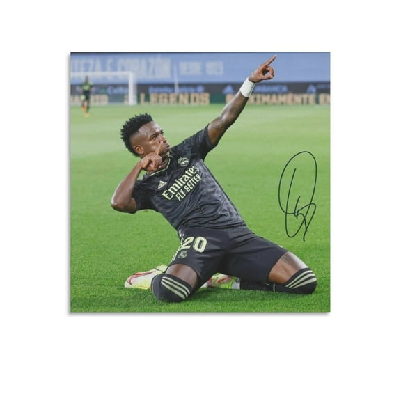 Vinicius Jr Poster Vini Jr Poster Posters Art Print Wall Photo Paint Poster Hanging Picture Family Bedroom Decor Gift 20x20inch(50x50cm)
