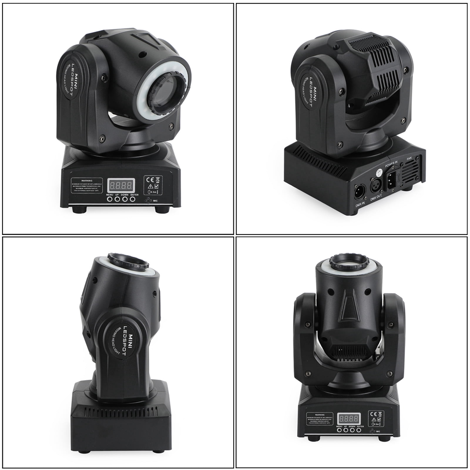 2-DAY Motor Genic 100W LED Moving Head Stage Lighting Disco DJ DMX512 Beam RGBW Gobo Spot Light