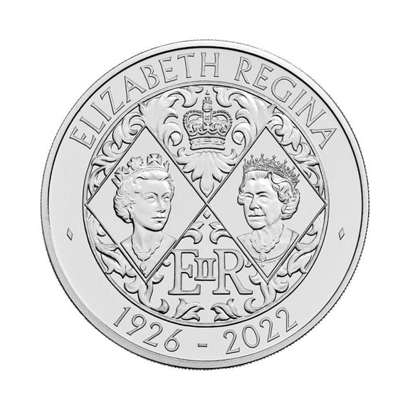 2022 5 Pound 28.28g CuNi Her Majesty Queen Elizabeth II Memorial BU