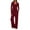 Red, variant on Two Piece Lounge Pants Sets for Women Long Sleeve V Neck Fitted Tops and Wide Leg Drawstring Sweatpants Fall Outfits (XL, Wine)