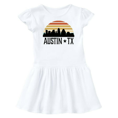 

Inktastic Austin Texas Skyline Vintage Gift Baby Girl Dress