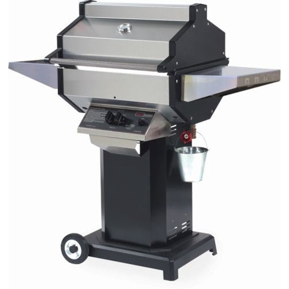 Phoenix SDBOCP Grill Head on Black Aluminum Pedestal Cart LP