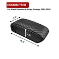 thumbnail image 2 of KBH Car Center Console Armrest Cover for 2011-2020 Jeep Grand Cherokee & Dodge Durango Accessories, Black Leather Arm Rest Cushion Pad Protector, 2 of 6