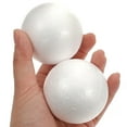 thumbnail image 3 of WRITWAA 50 Pcs Boules de Polystyrène Blanc Solide Rondes pour Bricolage et Décoration d'Événements, 3 of 7