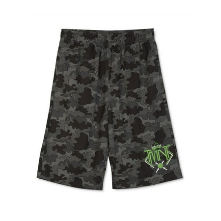 Nickelodeon Boys TMNT Camo Athletic Workout Shorts