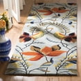 thumbnail image 3 of SAFAVIEH Soho Adrian Floral Wool Area Rug, Blue/Multi, 6' x 6' Round, 3 of 9