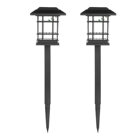 

2pcs Solar Lawn Lights 600mAh Solar Powered Landscape Lights IP65 Waterproof Warm White Light Pathway Lights for Garden Backyard
