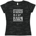thumbnail image 3 of Inktastic RAISED in a BARN in White Women's T-Shirt, 3 of 5