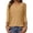 Khaki, variant on Kingdiese Women's 3/4 Sleeve T Shirt Loose Fit And Stylish Ladies Long Sleeve Dressy Tops, Size S