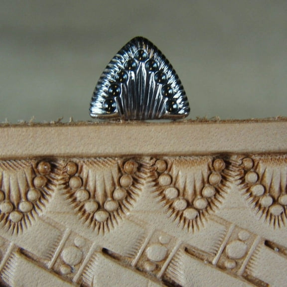 Stainless Steel Barry King - #4 Wishbone Border Stamp (Leather Stamping Tool)