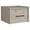 Gray, variant on Yorktown Floating Nightstand Handy Drawer White Engineered Wood