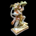 thumbnail image 2 of New Hanuman Statue, Multicolor 6 inches Hand Painted Marble Blessing Bajrang Bali Figurine, Natural Powerlifter Hindu Monkey god of Devotion, Strength, Bhakti, Perfect for Small Home Temple Decoration, 2 of 5