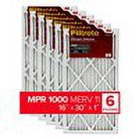 Filtrete 16x30x1  AC Furnace Air Filter  MPR 1000  Micro Allergen Defense  6-Pack (exact dimensions 15.81 x 29.81 x 0.81)