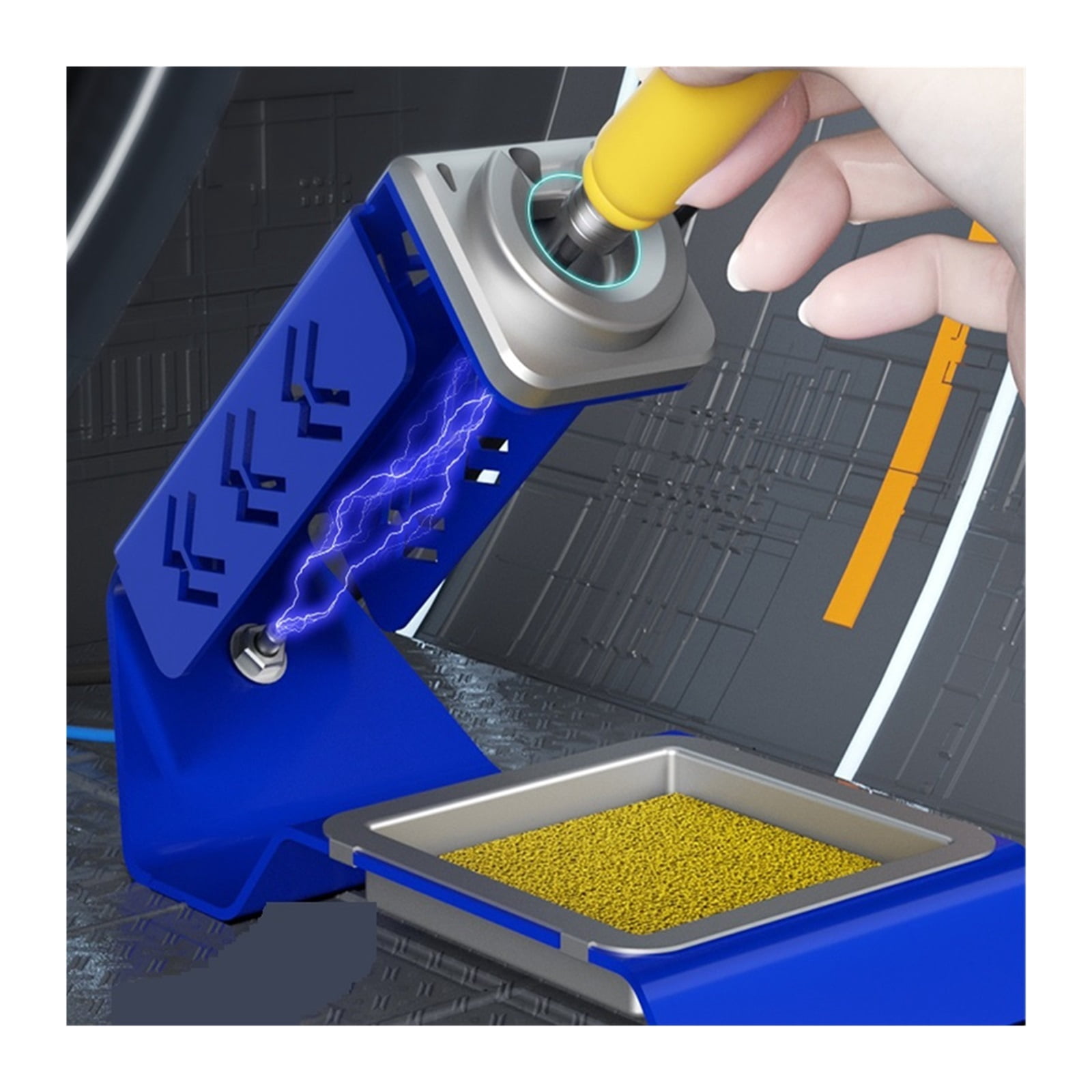 C210 MAX Dual Station 210 Electric Soldering Iron Thermostatic Adjustable Welding Table Quick Repair For Mobile Phone ,Fast Heating and Auto Hibernate