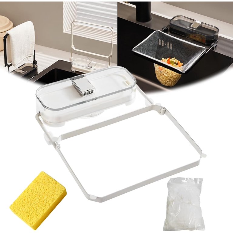 Colino Angolare Magnetico Per Lavandino – Filtro Rifiuti In ABS, Anti-Intasamento, Raccoglitore Residui Per Cucina E Ristoranti