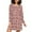 N1115, variant on joogoo Christmas Snowman Checkered Women's Long Sleeve Nightgown Sleepwear L