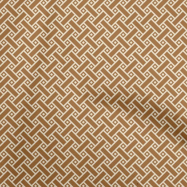 oneOone Velvet Light Brown Fabric Geometrical Sewing Craft Projects Fabric Prints By Yard 58 Inch Wide