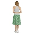 thumbnail image 5 of Women's Soccer Football Field Grunge Effect A-line Printed Skirt Casual Wear, 3XL, White Black and Green, by Ambesonne, 5 of 6
