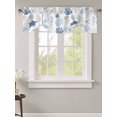 thumbnail image 2 of Tie Up Valance Curtain for Kitchen,Sea Turtle Blue Coral Seamless Rod Pocket Short Curtains Adjustable Tie-Up Shade Valances,Ocean Starfish Seahorse Window Treatment for Bathroom Living Room Bedroom, 2 of 8
