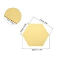 thumbnail image 2 of Hexagon Shape Mirror Tiles, 12Pcs 7.87" x 6.81" Wall Acrylic Mirror Self-Adhesive Mirror Sheets Decor (Gold), 2 of 6