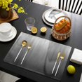 thumbnail image 3 of Grey Ombre Placemats Set of 12, Contemporary Gradient Abstract Art Placemats for Dining Table, Place Mats for Kitchen Tabletop, Waterproof Wipeable Dining Table Mats Set, 3 of 9