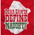 thumbnail image 2 of Funny Xmas Dear Santa Define Naughty Unisex Plus Size Hoodie Brisco Brands 3X, 2 of 6