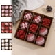 thumbnail image 1 of Set de adornos navideños de 9 piezas - bolas de espuma de 8 cm en rojo, blanco y rosa para decorar árbol y corona, 1 of 6