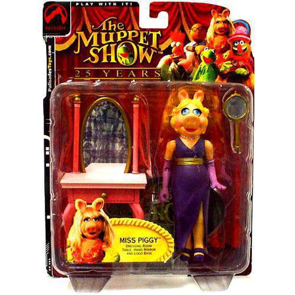 The Muppets Series 1 Miss Piggy Action Figure (Purple Dress)