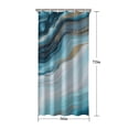 thumbnail image 5 of Blue Gold Marble Pattern Shower Curtain 36"x72" ,Bathroom Decorative Shower Curtains Set with 12 Hooks,Modern Waterproof Washable Shower Curtain, 5 of 6