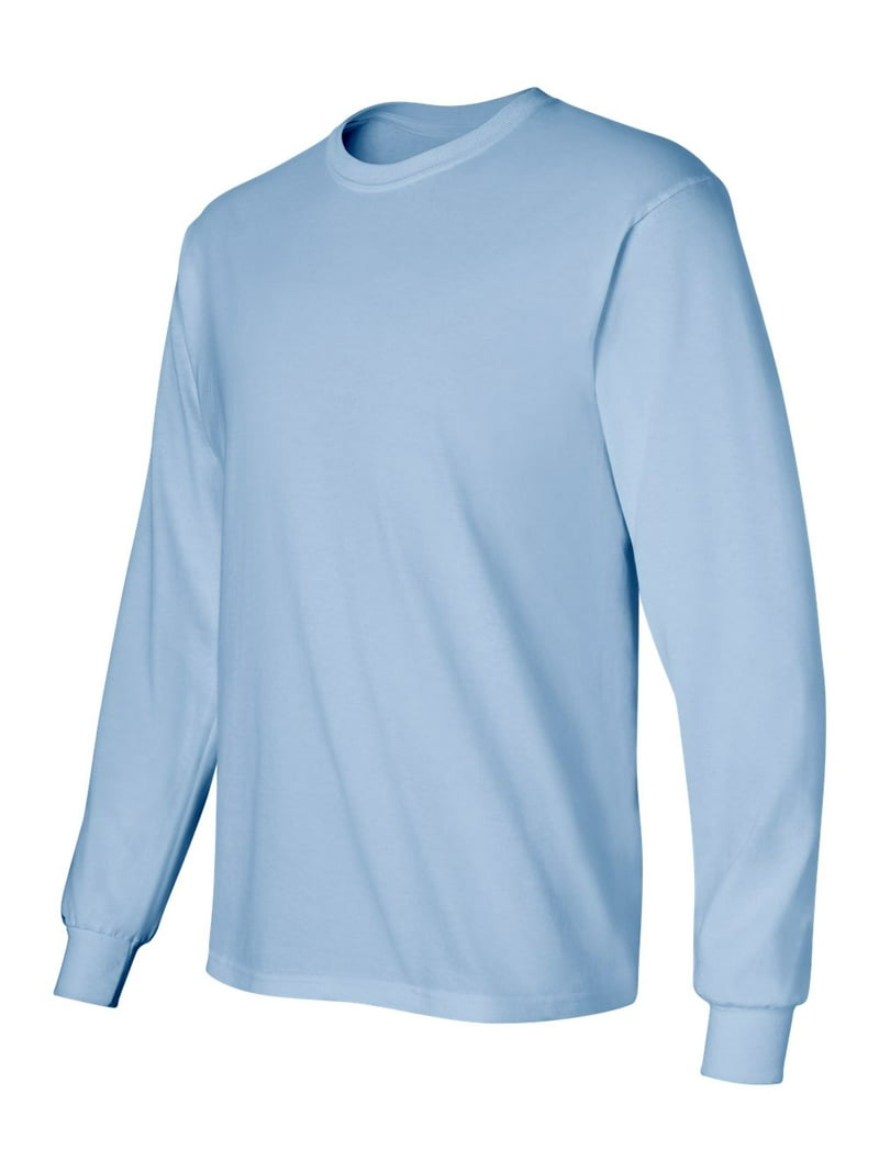 Ultra Cotton Long Sleeve T-Shirt, 3XL, Light Blue - Walmart.com