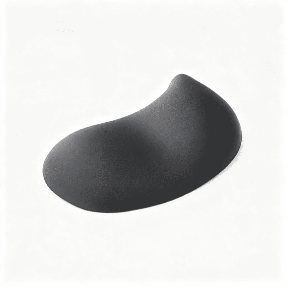 GJX Ergonomic Mouse Wrist Rest Pad,Small Gel Mouse Keyboard Support Cushion Non-Slip Base,For Easy Typing and Wrist Pain Relief Office Computer,Laptop,Pc Gaming (Black)