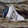 thumbnail image 3 of HOOUN Vintage 925 Silver Moonstone Gemstone Ring Women Wedding Jewelry Gifts Size 5-10-01#-7, 3 of 5