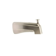 Tub Spout with Built in Diverter in a Satin Nickel Finish- Huntington Brass