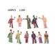 thumbnail image 3 of EchoBliss 100 Piezas Figuras Pintadas Escala 1:200 Personas De Pie Sentadas En Miniatura Pasaporte, 3 of 11