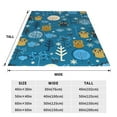 thumbnail image 5 of Bingfone Cute Colorful Owls And Trees Print Flannel Fleece Blanket Throw Blanket For Bed,Sofa,Couch,Travel,Camping(60"X50"), 5 of 9