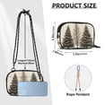 thumbnail image 4 of FORMRS Mini Crossbody Bag for Women Adjustable Shoulder Rope Travel Casual Phone Purse, Hand Drawn Christmas Stars, 4 of 7