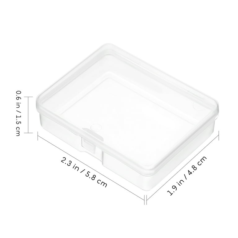 Novelinks 16 Transparent photo storage boxes for 4x6 Inch Pictures Photo  Box Sticker Organizer,Clear