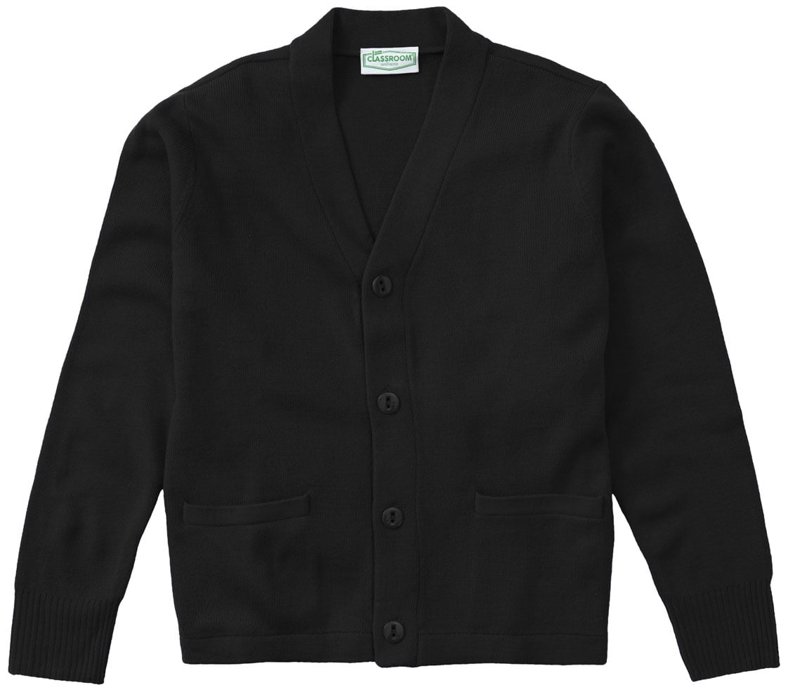 Small Classroom Big Boys Uniform Youth Unisex Cardigan Sweater Black 