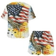 thumbnail image 3 of 4th of July Print Women'S Pajamas Set Summer Sleepwear Sets 2 Piece Lounge Set, 3 of 7