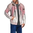 thumbnail image 2 of Goofa High Heel Shoes Butterfly Pattern Mens Full-zip Hoodie, Zip-up Pullover Hooded Sweatshirt, Kangaroo Pocket Hoodie Ideal for Daily Wear, Travel, and Home-X-Large, 2 of 5